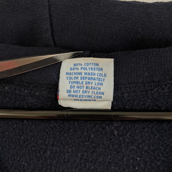 Vintage 90s Salty Dog Panama City Beach Surf Shop Zip Up Hoodie - Picture 9 of 11